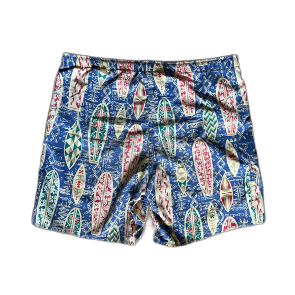 VINTAGE Reyn Spooner Surf Board Swim Trunks Pockets Shorts   Mens Size Medium - Picture 4 of 6